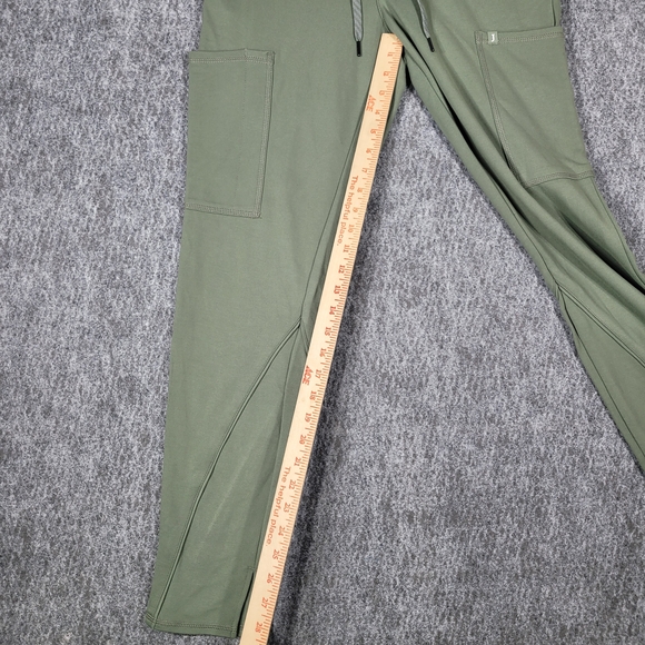 Jaanuu Women's Size S Olive Green Cargo Jogger Scrub Pants Medical Workwear NWT - Picture 4 of 11